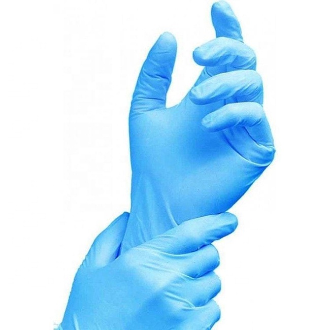 Blue/black Nitrile Gloves 3.5 Mil